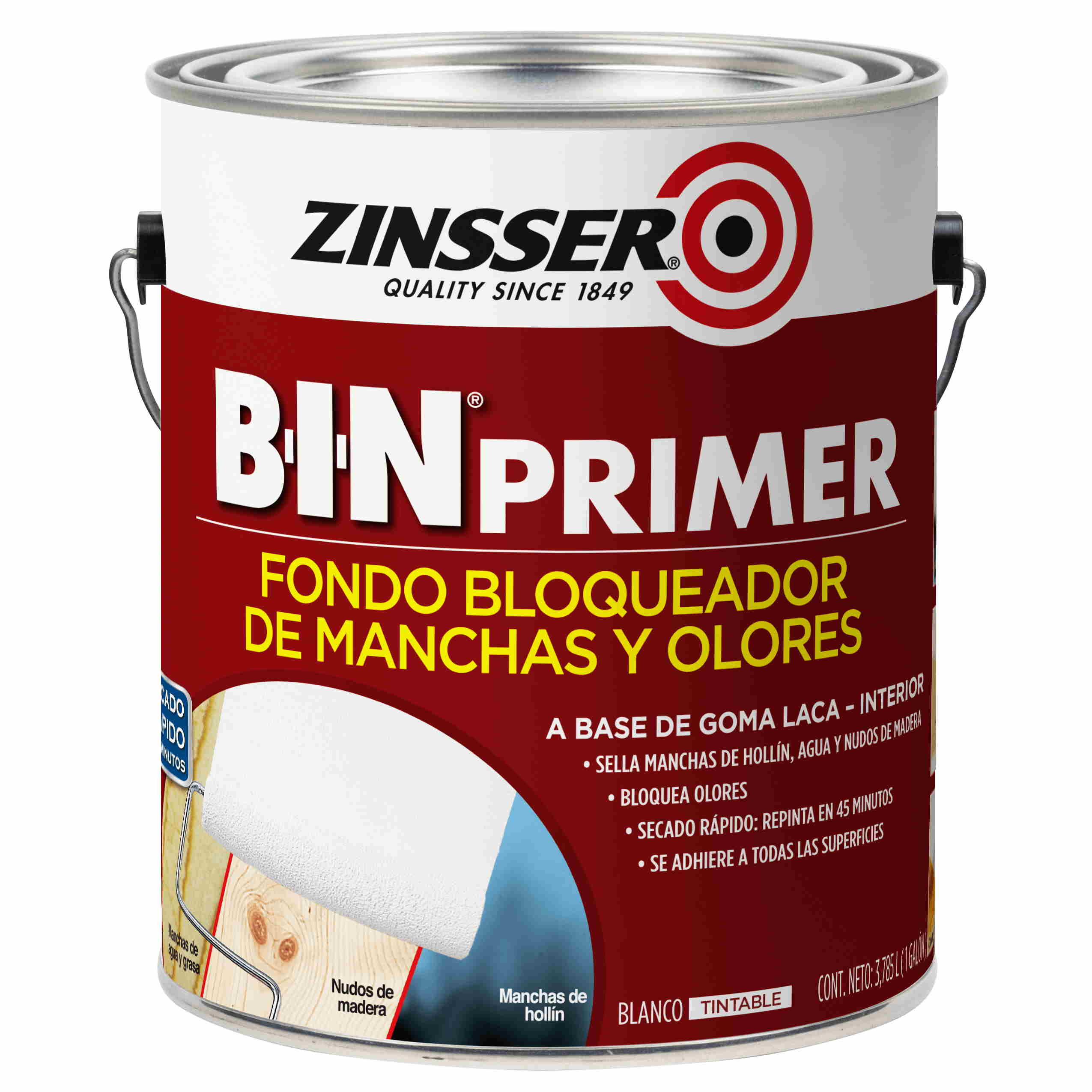 Zinsser B-I-N Primer - Fondo Bloqueador de Manchas y Olores