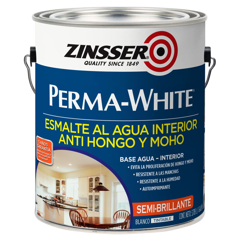Zinsser Perma-White - Tinta Látex para Áreas Internas