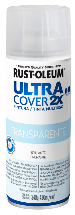Ultra Cover 2X Pintura Multiuso en Aerosol Protección Transparente