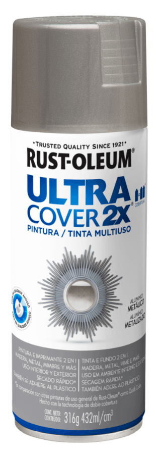 Ultra Cover 2X Pintura Multiuso en Aerosol Acabado Metálico