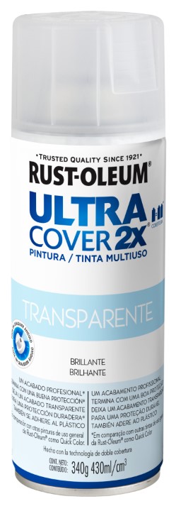Ultra Cover 2X Tinta Multiuso em Aerossol Proteção Transparente