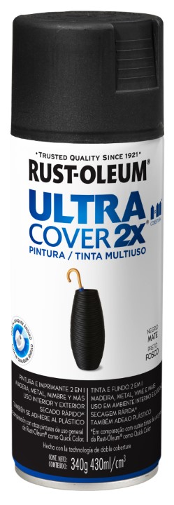 Ultra Cover 2X Tinta Multiuso em Aerossol Acabamento Fosco