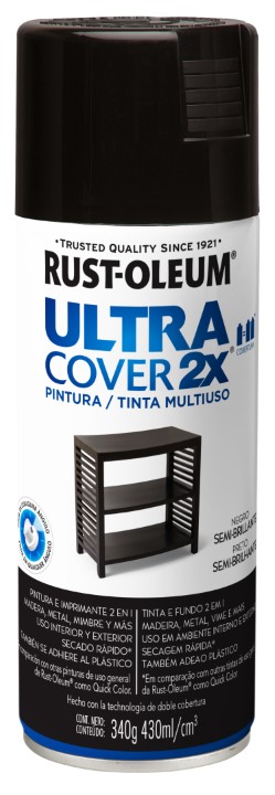 Ultra Cover 2X Tinta Multiuso em Aerossol Acabamento Semibrilhante